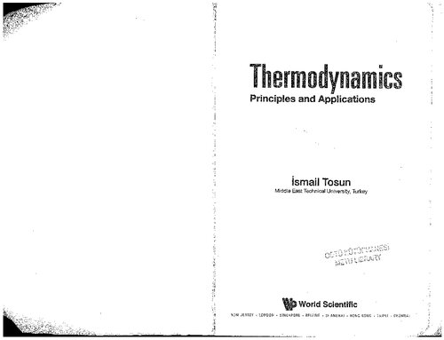 Thermodynamics: Principles and Applications