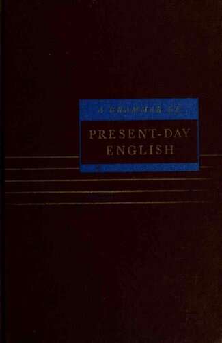 A grammar of present-day English