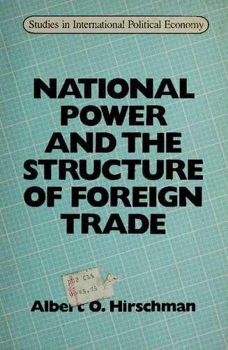 National Power and Structure of Foreign Trade
