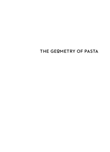 The Geometry of Pasta