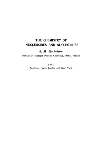 Химия нуклеозидов и нуклеотидов