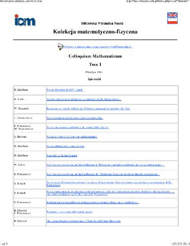 Colloquium Mathematicum