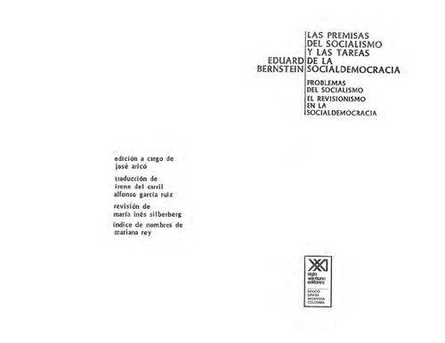 Las premisas del socialismo y las tareas de la socialdemocracia