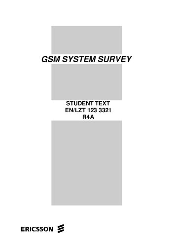 Ericsson GSM System Survey