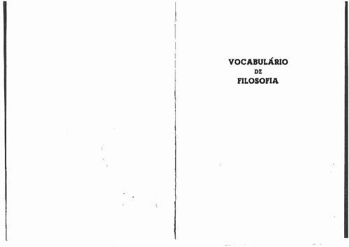 Vocabulário de Filosofia