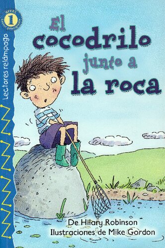 El cocodrilo junto a la roca