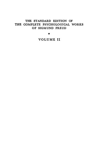 The standard edition of the complete psychological works of Sigmund Freud. Vol. II (1893-1895), Studies on hysteria