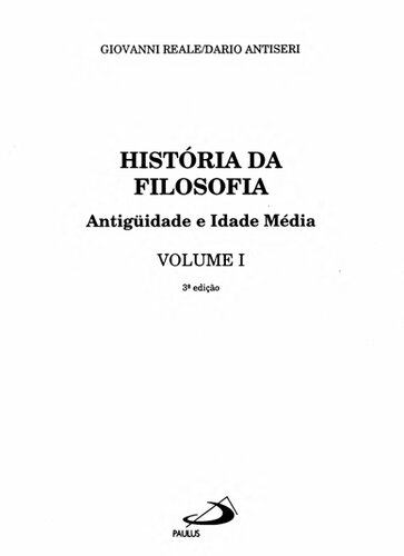 História Da Filosofia: Antiguidade E Idade Média