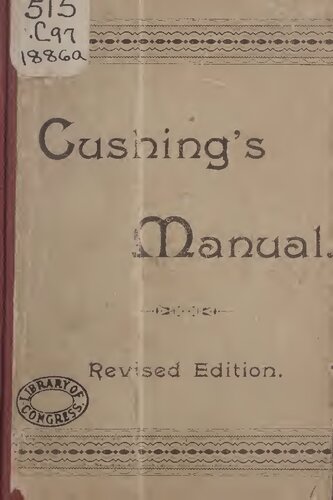 Rules of Proceeding and Debate in Deliberative Assemblies