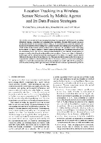 Location Tracking in a Wireless Sensor Network by Mobile Agents and Its Data Fusion Strategies