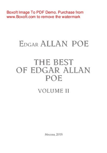The Best of Edgar Allan Poe. Volume 2