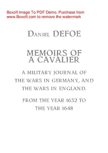 Memoirs of a Cavalier