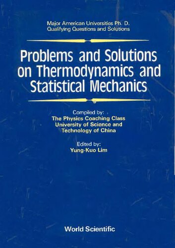 Problems and Solutions on Thermodynamics and Statistical Mechanics