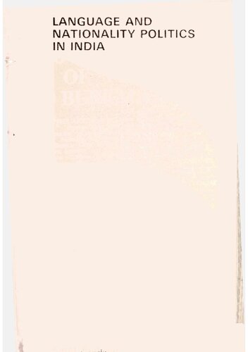 Language and nationality politics in India.