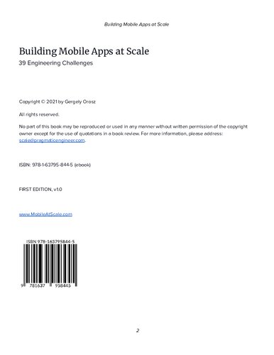 Building Mobile Apps at Scale