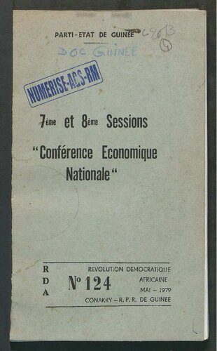 7ème et 8ème Sessions “Conférence Economique Nationale”