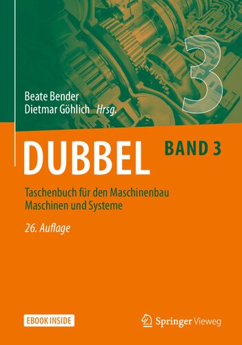Dubbel Taschenbuch für den Maschinenbau 3: Maschinen und Systeme