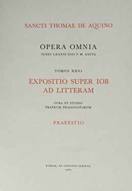 Expositio super Iob ad litteram. Praefatio