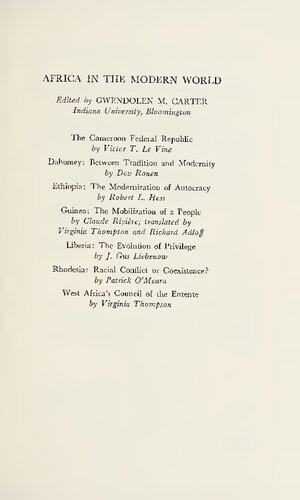 Guinea: The Mobilization of a People