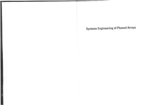 Systems Engineering of Phased Arrays