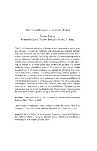 Beyond Pan-Asianism: Connecting China and India, 1840s-1960s