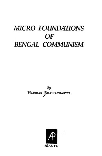 Micro foundations of Bengal communism