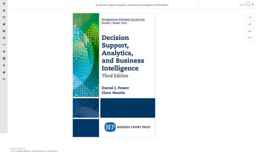 Decision Support, Analytics, and Business Intelligence