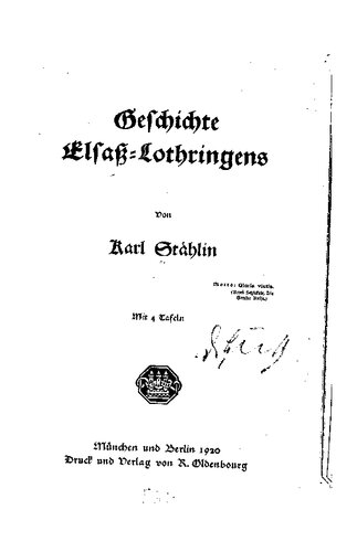 Geschichte Elsaß-Lothringens