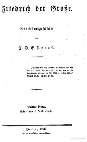 Friedrich der Große. Eine Lebensgeschichte