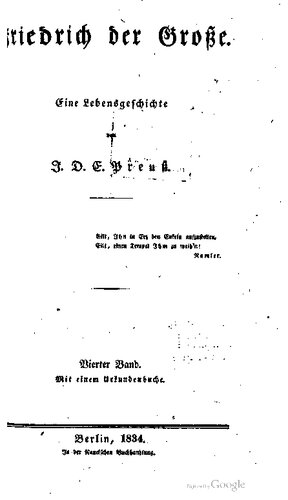 Friedrich der Große. Eine Lebensgeschichte