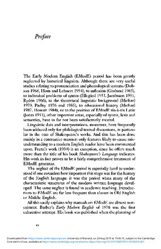 Introduction to Early Modern English