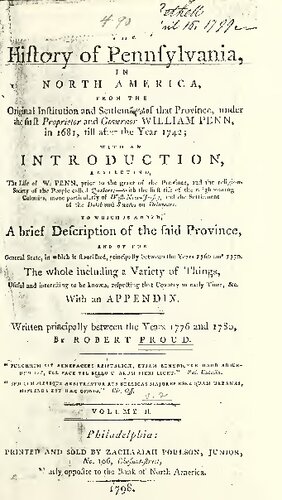 The History of Pennsylvania in North America