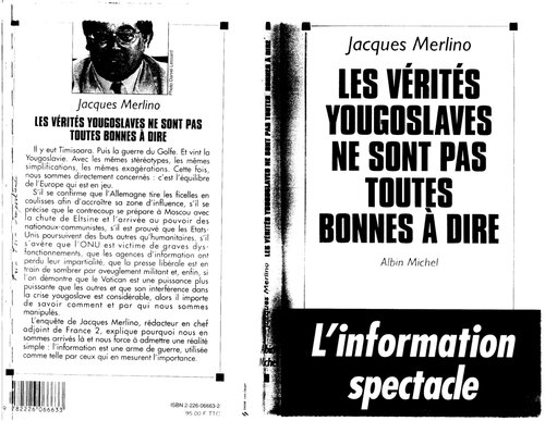 Les vérités yougoslaves ne sont pas toutes bonnes à dire