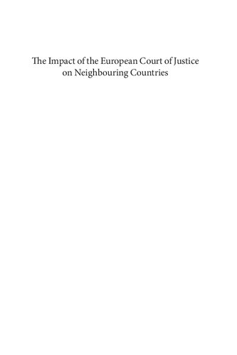 The Impact of the European Court of Justice on Neighbouring Countries