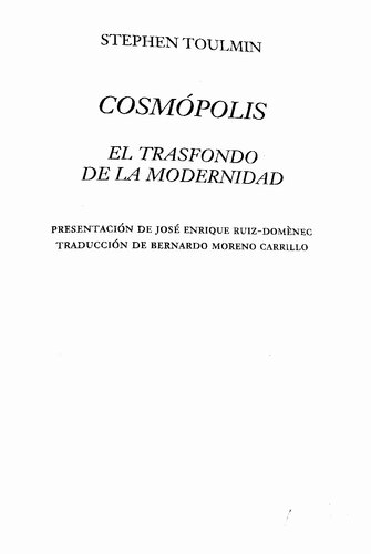COSMÓPOLIS: EL TRASFONDO DE LA MODERNIDAD