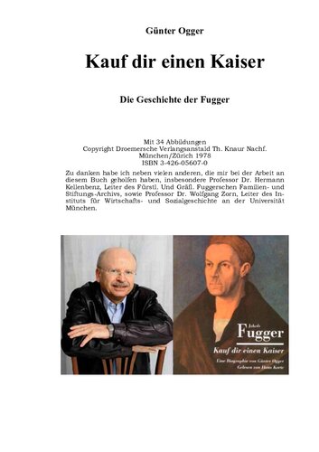 Kauf dir einen Kaiser. Die Geschichte der Fugger