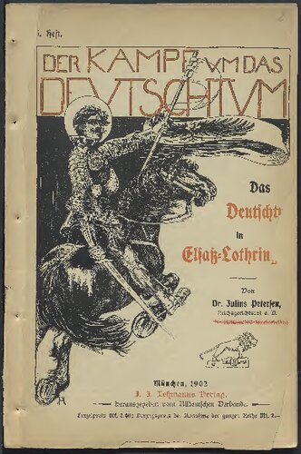 Das Deutschthum in Elsaß-Lothringen