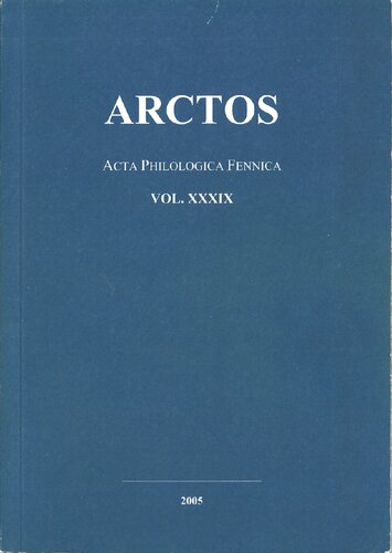 Arctos: Acta Philologica Fennica