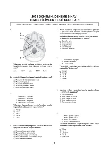 Tus Deneme Sınavı 4