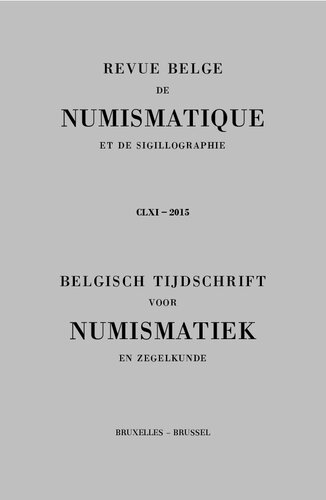 Revue belge de Numismatique et de Sigillographie