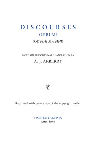 Discourses of Rumi : Fihi Ma Fihi