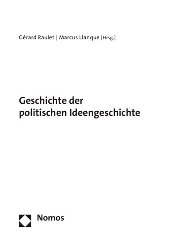 Geschichte der politischen Ideengeschichte