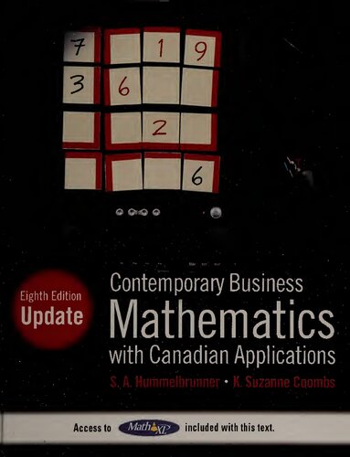 Contemporary Business Mathematics with Canadian Applications