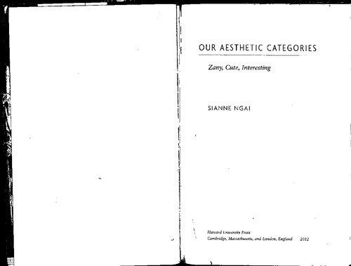 Our Aesthetic Categories : Zany, Cute, Interesting