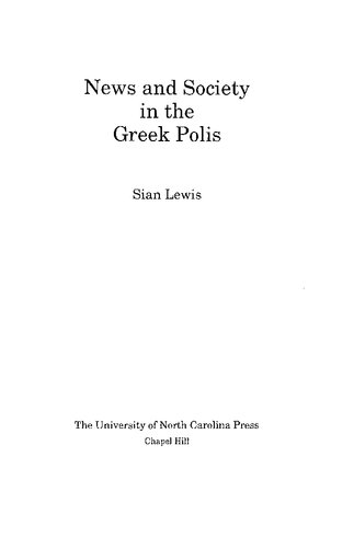 News and Society in the Greek Polis