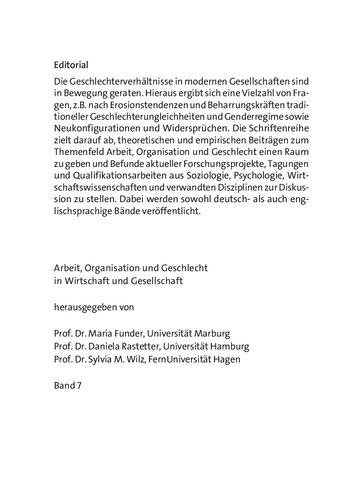 Geschlecht als widersprüchliche Institution. Neoinstitutionalistische Implikationen zum Gender Cage in Organisationen