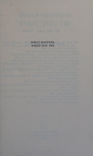 What Happens When You Die