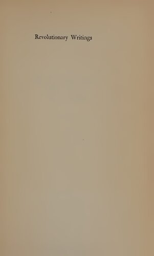 Revolutionary Writings