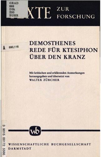 Demosthenes Rede für Ktesiphon über den Kranz