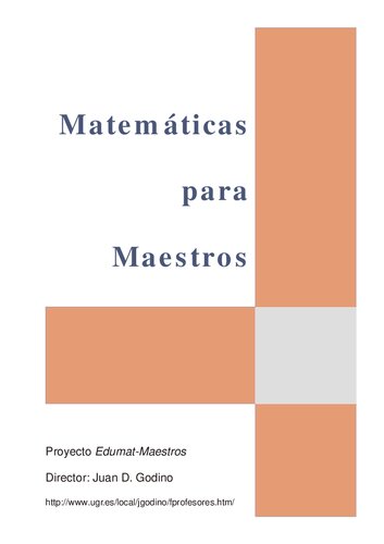 MATEMÁTICAS PARA MAESTROS